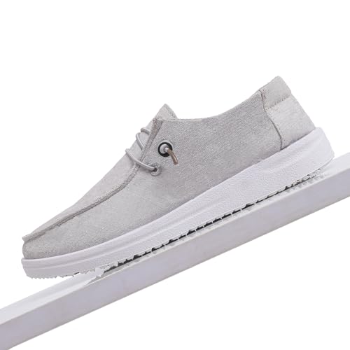 Image of betyswear Womens Loafers Women Shoes Casual Slip-On Canvas Shoes Breathable Lightweight Boat Shoes for Women