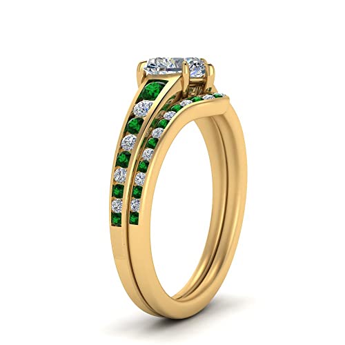 Alliance diamant or jaune avec bague pierre de naissance cœur façonner