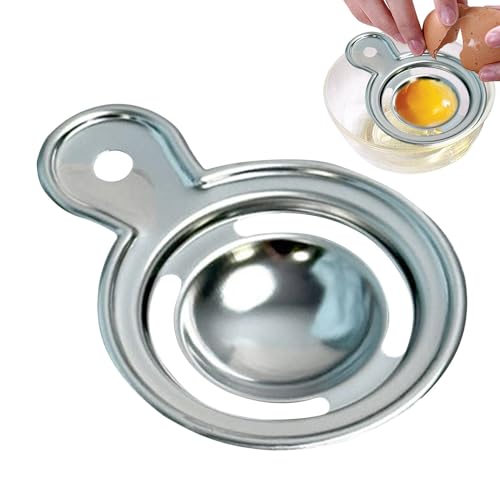 Sghtil Separador de claras de huevo, separador de huevos de grado alimenticio, divisor de huevos de acero inoxidable, extractor de huevos, tamiz de huevo de clara de huevo para hornear y cocinar