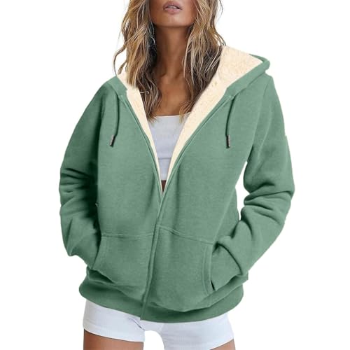 Chaqueta de invierno para mujer, con cremallera, informal, de invierno, mono de equitación (verde, XXXL)