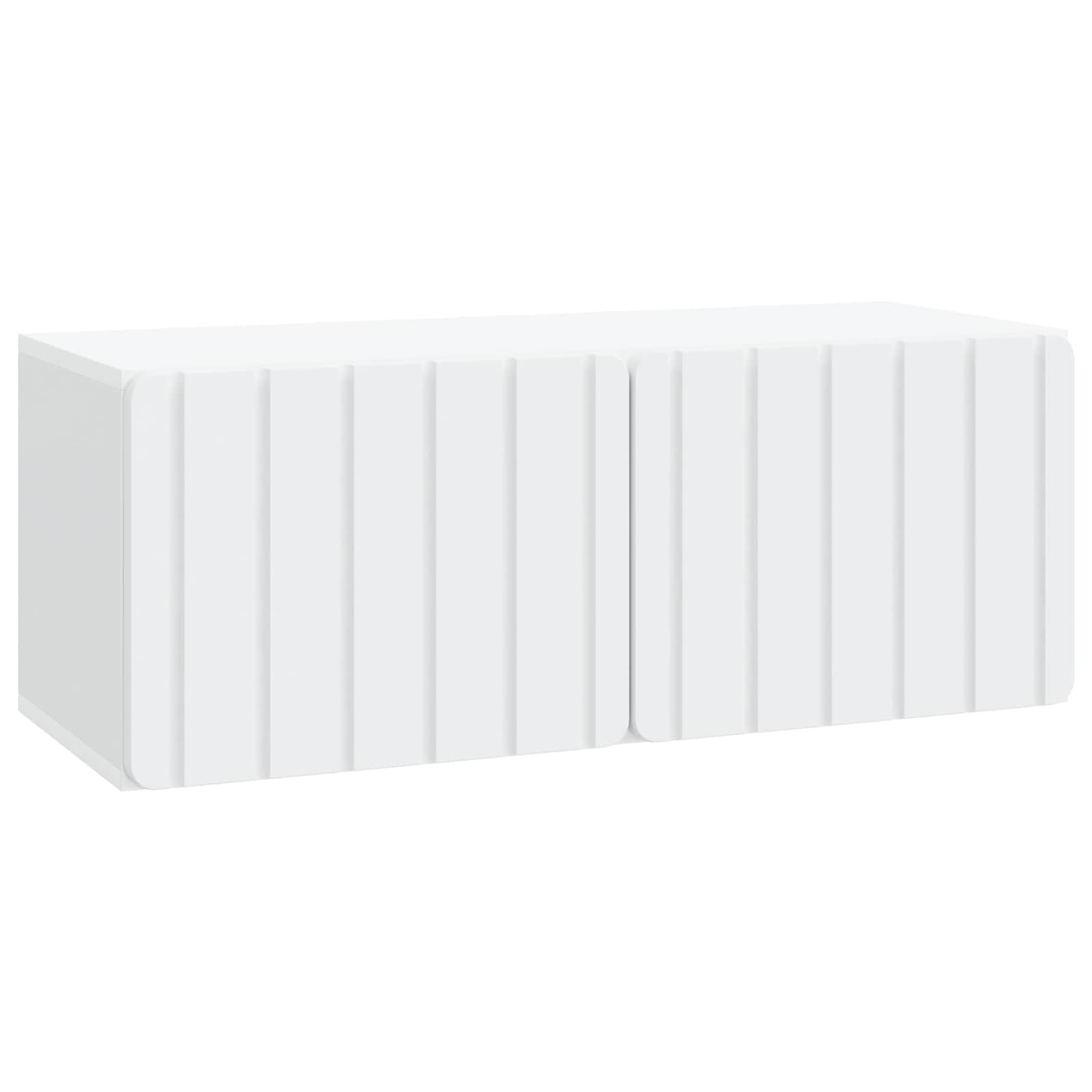 Gecheer Wandmontierter TV-Schrank Weiß 78,5 x 31 x 30 cm Holzwerkstoff, Fernsehschrank Fernsehtisch TV-Lowboard für Wohnzimmer Home-Cinema Gamerzimmer898375