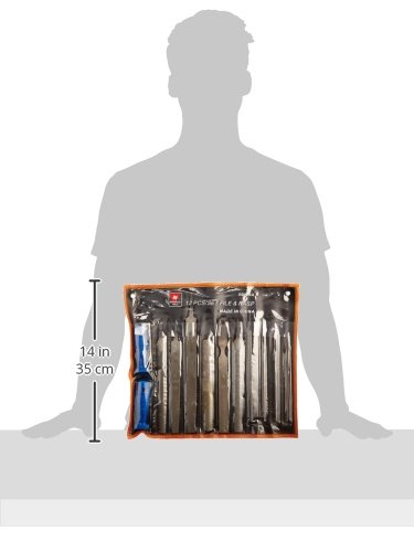 Neiko 00109A Metal File and Rasp Set | 12 Piece, 10, 8, and 6 Inch Extra Slim Flat, Half, Mill, and Round Files Set | Non Slip PVC Handle, Wood File | Heat Treated Carbon Steel Two Way File - Image 6