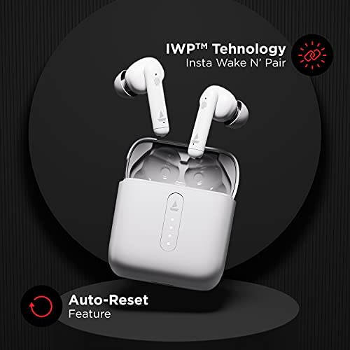 Image of boAt Airdopes 141 Bluetooth Truly Wirless in Ear Earbuds with Mic, 42H Playtime, ASAP Charge, Iwp, Ipx4 Water Resistance, Smooth Touch Controls (White Purity)