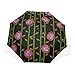 Produktbild Best Folding Umbrella Rose Abstract Rose Garden Charles Rennie Mackintosh Windproof Travel Outdoor Umbrella Rain & Wind Resistant Compact and Lightweight for Business and Travels