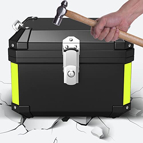 Top case moto 45L avec coussin arrière étanche et antichoc