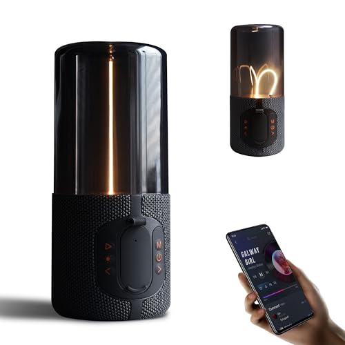 AUGE LIGHT Bluetooth Speaker Lamp, Wireless Bluetooth Speaker with Minimalist Table Lamp, TF-Card Input, Bluetooth 5.3, TWS Paring, for Home Party