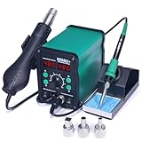 898BD+ 750W 2 in 1 SMD Stazione di saldatura rilavorazione pistola ad aria calda + saldatore