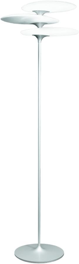 RF10_F Coral Reef Floor Lamp, Matte Silver