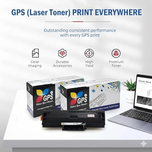 Image of GPS Colour Your Dreams 166A W1166A Black Toner Cartridge (Pack of 2) - 3000 Pages High Yield Compatible with HP Laser 1008a 1008w, MFP 1188a 1188w 1188nw 1136w 1139w | Extra Dark Prints