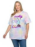 Disney Womens Plus Size T-Shirt Minnie Mouse Daisy Duck Print (Multicolor, 2X)