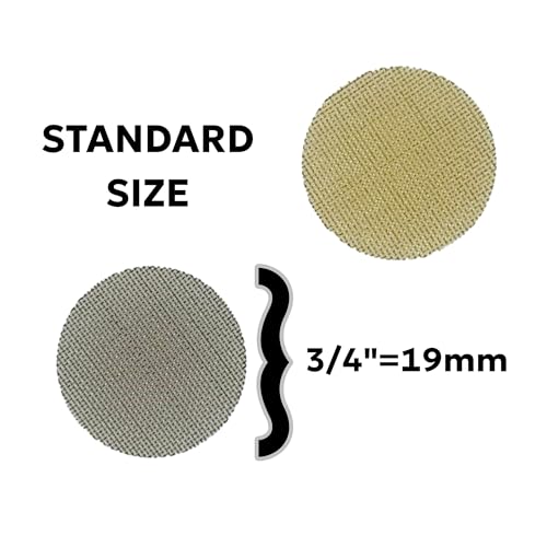 100 Pipe Screens, 3/4 inch | 50 Premium Stainless Steel Pipe Screens and 50 Premium Brass Pipe Screens | Hookah Smoke Filters | Mesh Screens | Spoon Pipes - Image 4