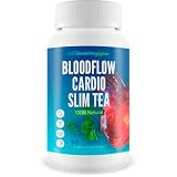 Blood Flow Cardio Slim Tea - Advanced Pressure Support Full Body Detox Cleanse for Women - Increase Blood Flow & Circulation to Reduce Pressure & Increase Lymph Detoxification Flow - Gut Detox
