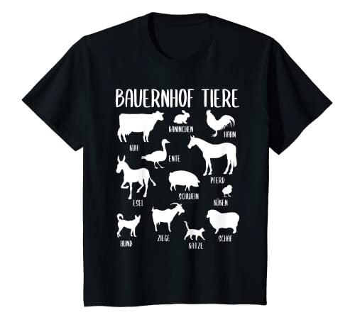 Niños Disfraz infantil de granja con animales de granja Camiseta
