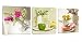 Amoy Art -3 Piece Modern Still Life Flower Canvas Print Giclee Artwork Stretched and Framed Floral Pictures Painting on Canvas Wall Art for Bedroom Kitchen Home Decorations
