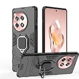 Anvzle for OnePlus 12R Case, Dual Layer Protective Heavy Duty Armor Rugged [Military-Grade] Protective, Magnetic Kickstand Car Holder Phone Case Black