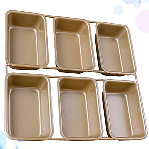 HEMOTON Forma antiaderente para pão, 6 grelhas, ferro para assar, pão, molde para torrada, utensílio