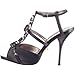 Buffalo London 107016 13447-519 Satin Bonin Drill Black323, Women's Sandals/Fashion Sandals, Black Black323, 9.5 Women