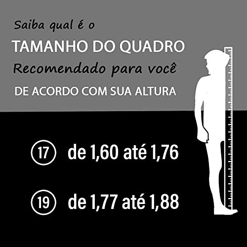 Bicicleta Moon Aro 29 Quadro 19 Aço Garfo Rígido 21v Freio Disco Mecânico Preto/Azul - Spaceline