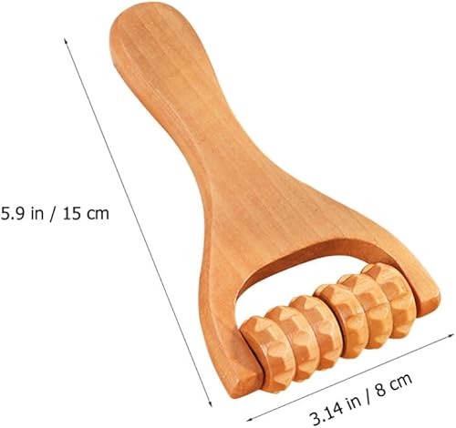 Miniatura 4 de Healifty Herramienta de rodillo de masaje de madera, masajeador de pies de reflexología de mano para alivio del dolor de cuello, hombro, espalda,