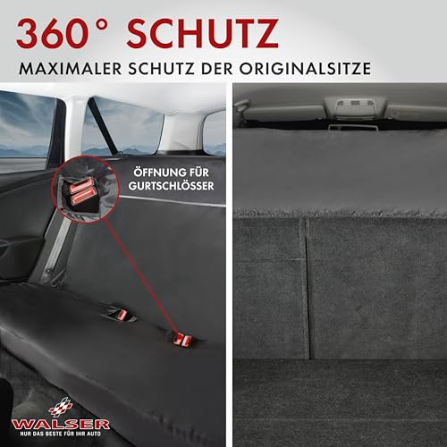 WALSER Auto-Sitzschoner für Rückbank Outdoor Sports, Universale Sitzauflage, Werkstatt-Schonbezug, Rücksitzbankschoner, Schutzunterlage
