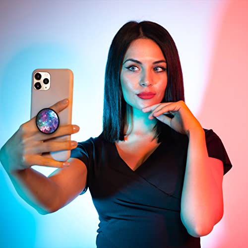 2 Pack Cell Phone Stand Foldable Expanding Phone Sockets Finger Grip Holder For Smartphone And Tablets - Nebula Galaxy+Glitter Pink #TOP4