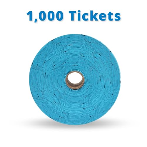 image for INDIANA TICKET CO. Double Roll Raffle Tickets – 1,000 Blue, Events, 