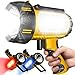 2026 New 100,000 Lumen Super Bright Spotlight,10000mAh Rechargeable Flashlight Handheld Spotlight,Spot Light Outdoor Runtime 72+ Hrs,Flashlight Searchlight Flood Camping Hunting Boating with Tripod