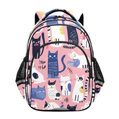 Sac à dos enfant chats colorés pour la rentrée scolaire des tout-petits