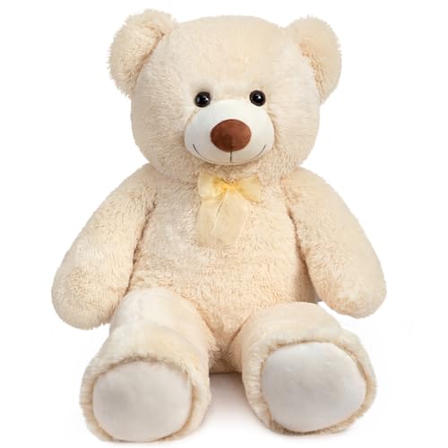 BEJOY 100cm Osito de Peluche, Peluche Gigante, Regalo de Amor cumpleaños, San Valentín, Beige BEJOY 100cm Osito de Peluche, Peluche Gigante, Regalo de Amor cumpleaños, San Valentín, Beige