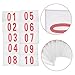 Hemoton 10pcs Tearproof Race Bibs for Running Events High Visibility Numbers for Easy Athlete Identification Material for Competitions and Sports