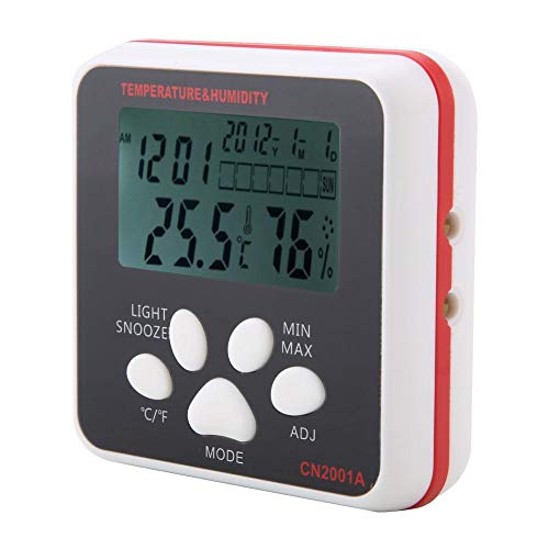 Humidity Meter, CN2001A Digital Thermometer Indoor Humidity Monitor with Backlight LCD Display -50℃-70℃ (-58℉-158℉)