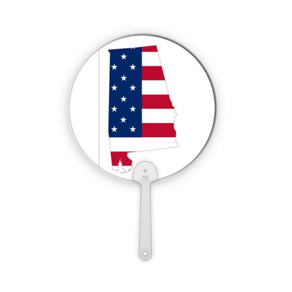 Éventail rond en plastique Alabama no/no support rigide