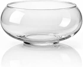 Vaso de Vidro Tipo Aquário 2,3L – Terrário Oval Decorativo para Plantas, Arranjos e Decoração de Ambientes