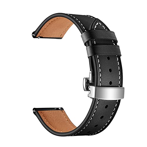 Bracelet de montre en cuir 22 mm souple pour montre connectée Vivoactive 4S Rey