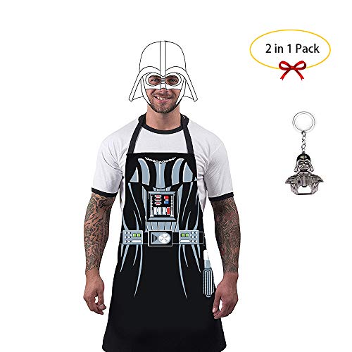 uxosuz Apron Darth Vader Star Wars BBQ Kitchen Cosplay Boyfriend Father Gift