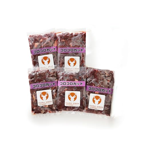 [北海道鶴居村]無添加ペットフード エゾシカ コロコロカット 200g×5パック ドッグフード ドックフード 鶴居ジビエ 低脂肪 シニア 全犬種 幼犬 老犬 北海道 鶴居村 ジビエ エゾ鹿 鹿肉