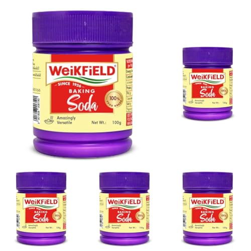 Image of Weikfield Baking Soda | 100 gm Jar (Pack of 5)