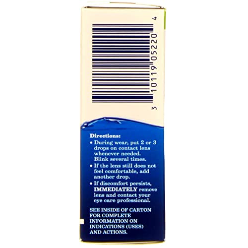 Bausch & Lomb ReNu MultiPlus Lubricating and Rewetting Drops 0.27 oz (Pack of 2)