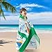 VOOVA & MOVAS Large Kids Hooded Towels | Soft Cotton (30X50 inches) Beach, Bath, Pool Towel with Hood | Summer Beach Stuff for Boys&GirlsAges 3-10 for Toddler,Jungle Dinosaur | Dino