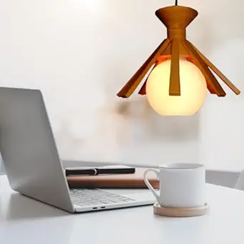 B D light Bd Light Antique Wooden Chandelier Ceiling Hanging Lamp Lights Pendant Lamp Shade Night Lamp For Living Room Bedroom Home Decor (Bulbs Not Included)