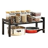 Küchenregal Arbeitsplatte Organizer,Gewürzregale,Lagerregal,geeignet für Zuhause,Küche und küchenschrank organizer,Stapelbare (40cm)