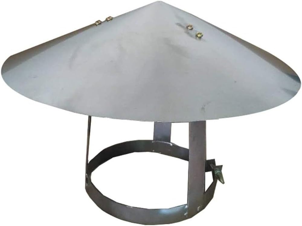 Chapeau de cheminée acier inoxydable 90 mm réglable pour conduit
