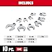 CRAFTSMAN Crowfoot Wrench Set, Open End, SAE, 10 Piece (CMMT12052LZ)