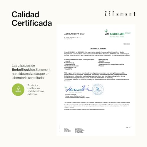 Miniatura 5 de BerbeGlucid - Para Metabolizar el Exceso de Glucosa y Carbohidratos - Berberina, Morera, Canela, Cromo y Probiótico - 90 Cápsulas Veganas, Sin Aditivos, Sin Gluten, Sin GMO