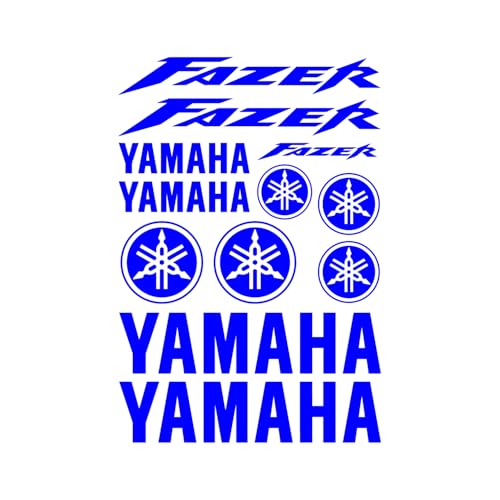 Kit pegatina vinilo para motocicleta compatible yamaha (Azul)