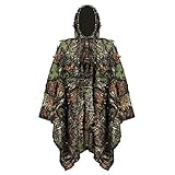 Yaoliucp Ghillie Suit Sniper Set 3D Camouflage Cape Cloak Jungle for Outdoor Christmas Decoration, Ghillie Suit