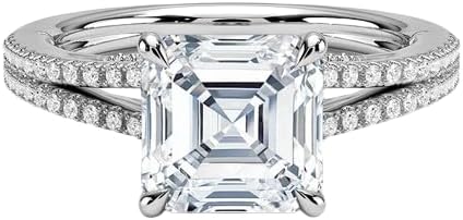 Moissanite Split Shank Engagement Set