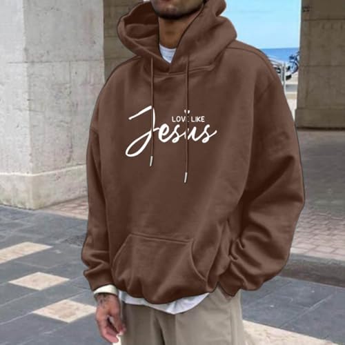 Pull à capuche imprimé noix de coco pour homme et femme pull ample automne
