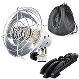 Portable Butane Heater, Gas Heater with Control Valve, Foldable Base and Storage Bag Outdoor Tent Heater for Camping, Ice Fishing, Garage, Porch.