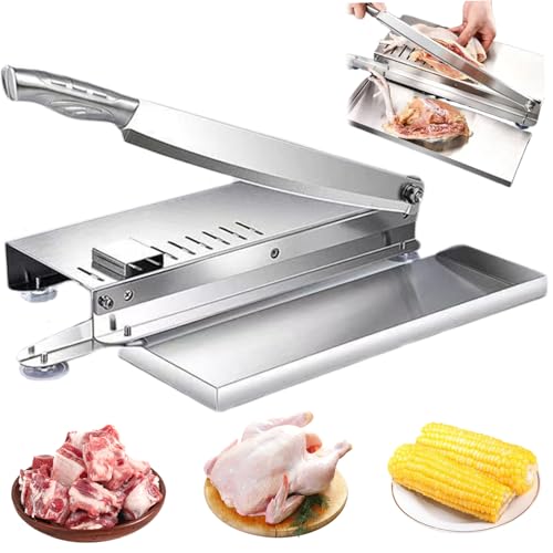 Cortadora Manual de Carne Acero Inoxidable con Báscula miniatura 2